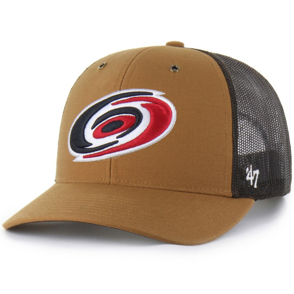 Carolina Hurricanes Carhartt x '47 Trucker Adjustable Hat - Brown | US 202982321