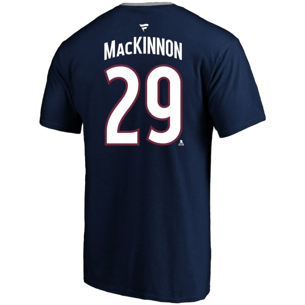 Nathan MacKinnon Colorado Avalanche Profile Big & Tall Name & Number T-Shirt - Navy | US 202983352