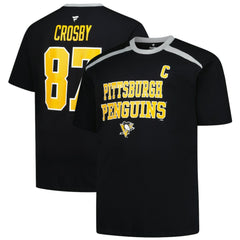 Sidney Crosby Pittsburgh Penguins Profile Big & Tall Name & Number T-Shirt - Black | US 202983355