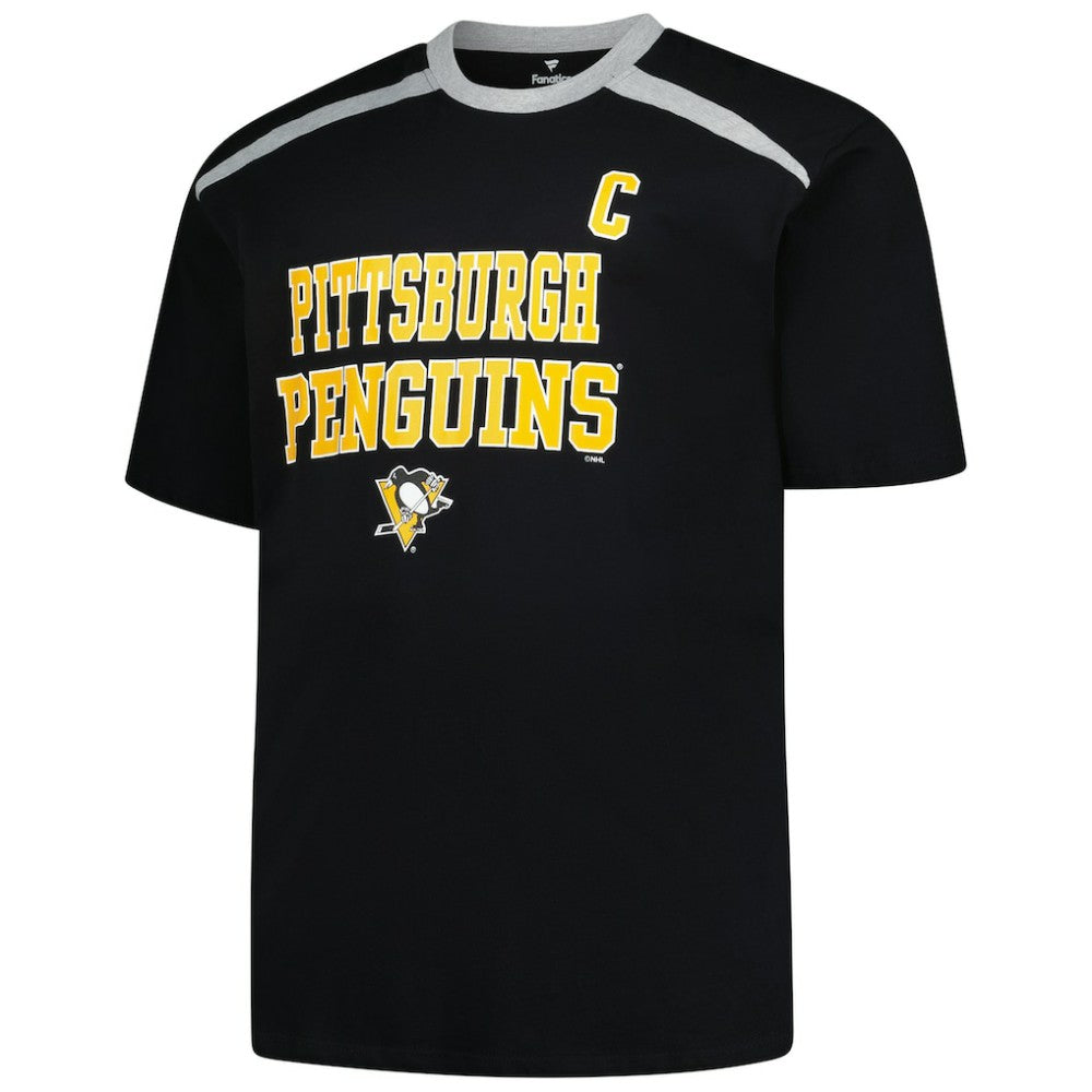 Sidney Crosby Pittsburgh Penguins Profile Big & Tall Name & Number T-Shirt - Black | US 202983355