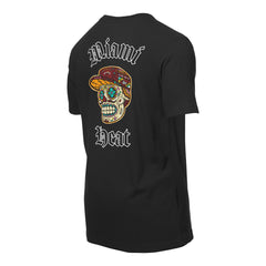 Miami Heat Sugar Skulls T-Shirt Black - New Era