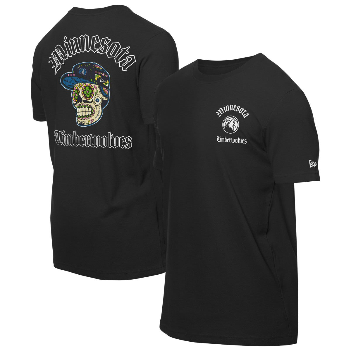 Minnesota Timberwolves Sugar Skulls T-Shirt Black - New Era