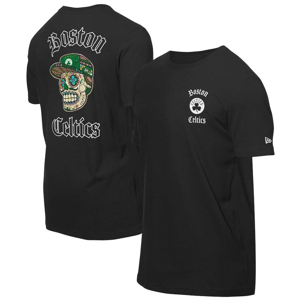 Boston Celtics Sugar Skulls T-Shirt Black - New Era