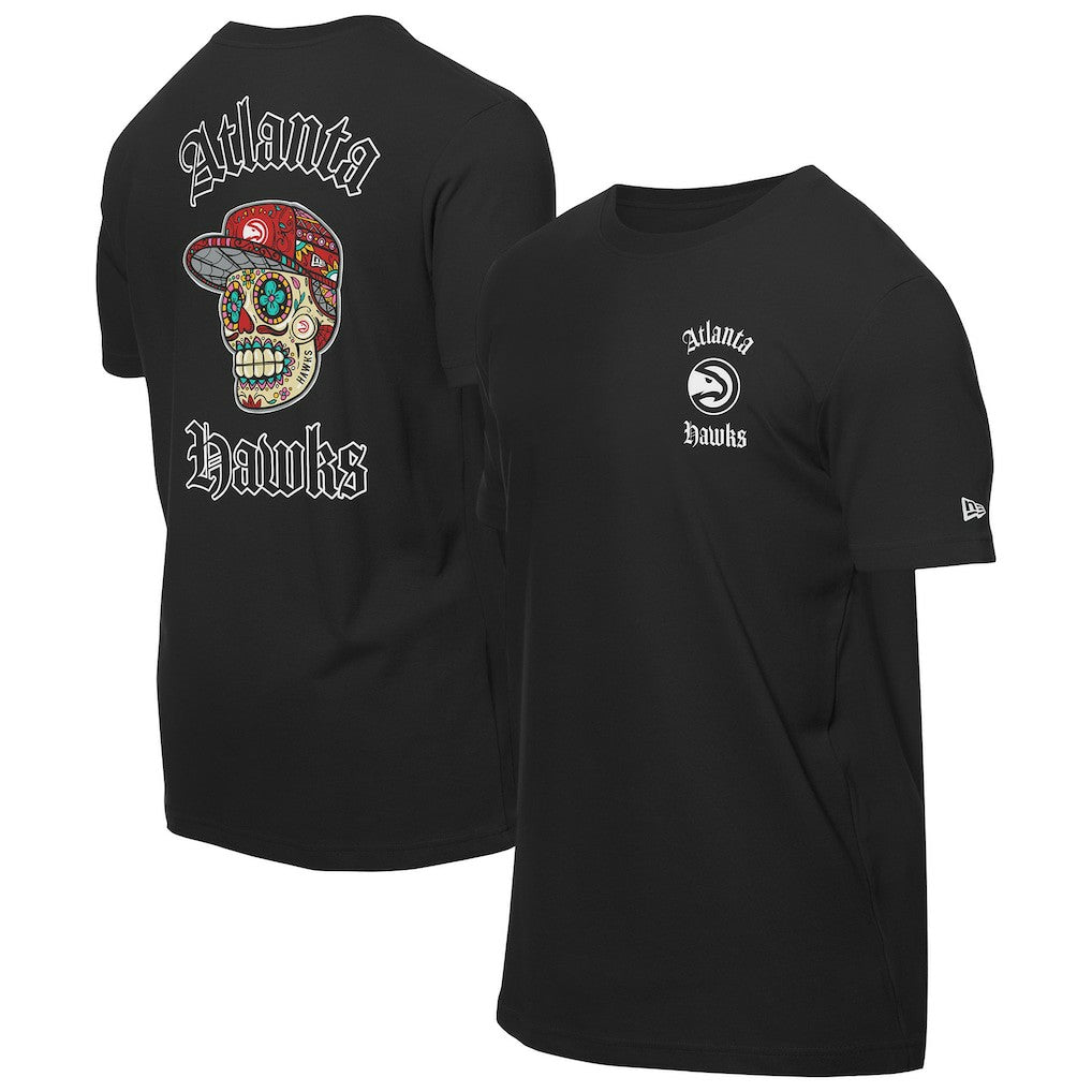 Atlanta Hawks Sugar Skulls T-Shirt Black - New Era