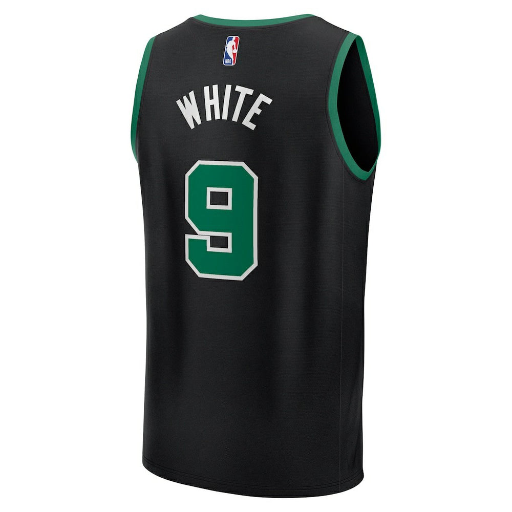 Derrick White Boston Celtics Fast Break Replica Player Jersey Statement Edition Black - Fanatics