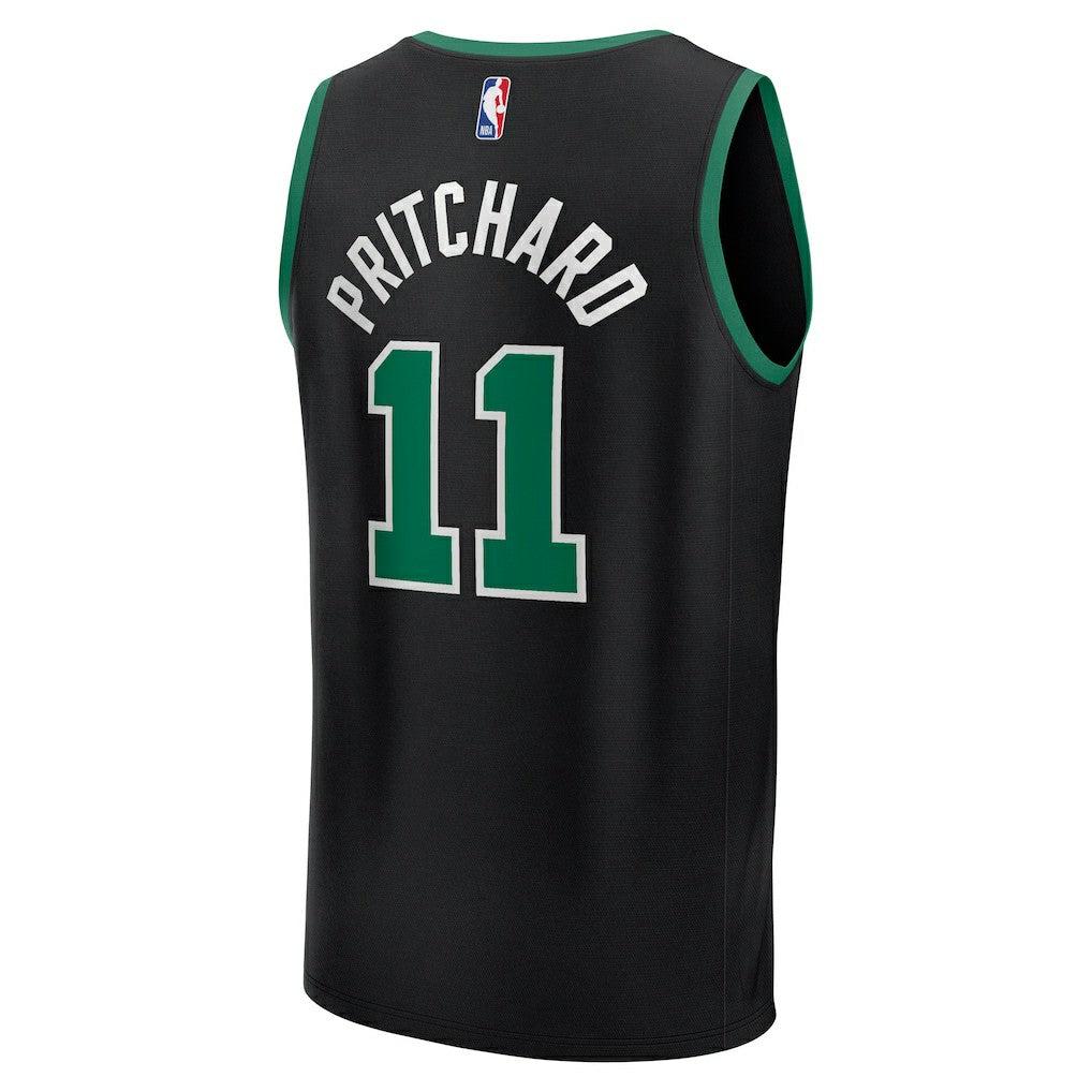 Payton Pritchard Boston Celtics Fast Break Replica Player Jersey Statement Edition Black - Fanatics