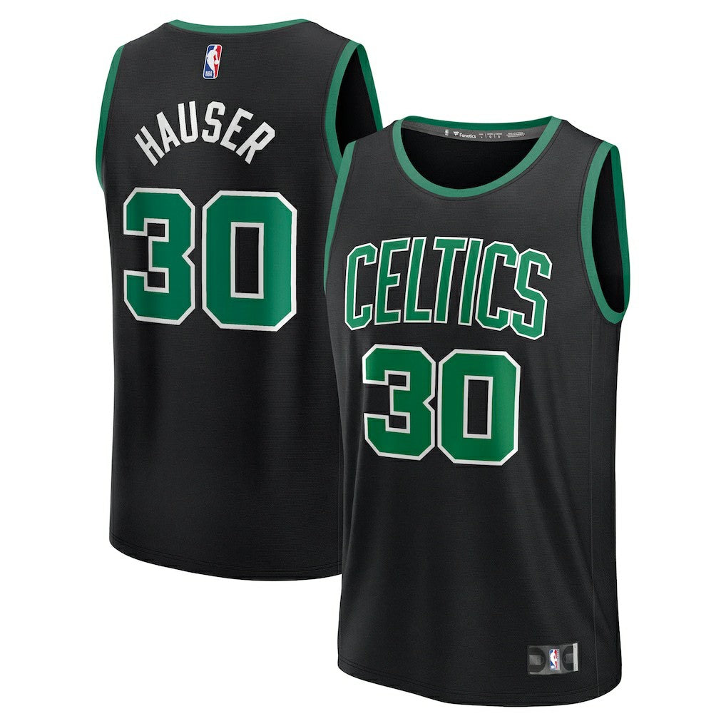 Sam Hauser Boston Celtics Fast Break Replica Player Jersey Statement Edition Black - Fanatics