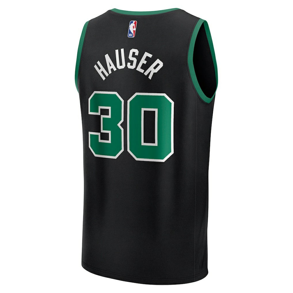 Sam Hauser Boston Celtics Fast Break Replica Player Jersey Statement Edition Black - Fanatics