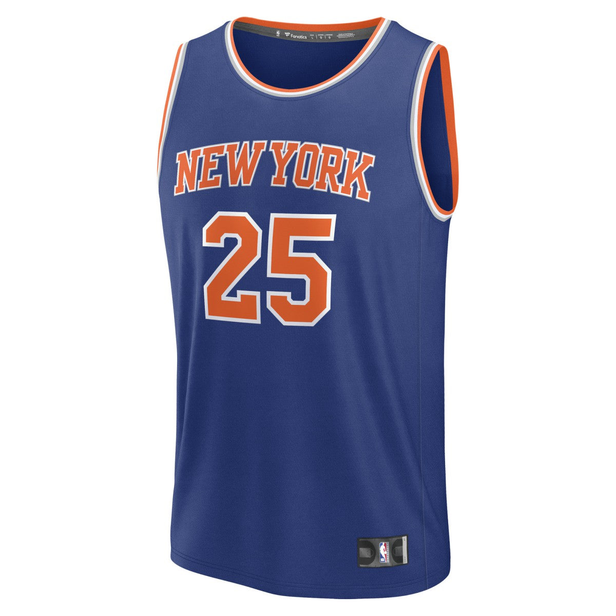 Mikal Bridges New York Knicks Fast Break Replica Player Jersey Icon Edition Blue - Fanatics