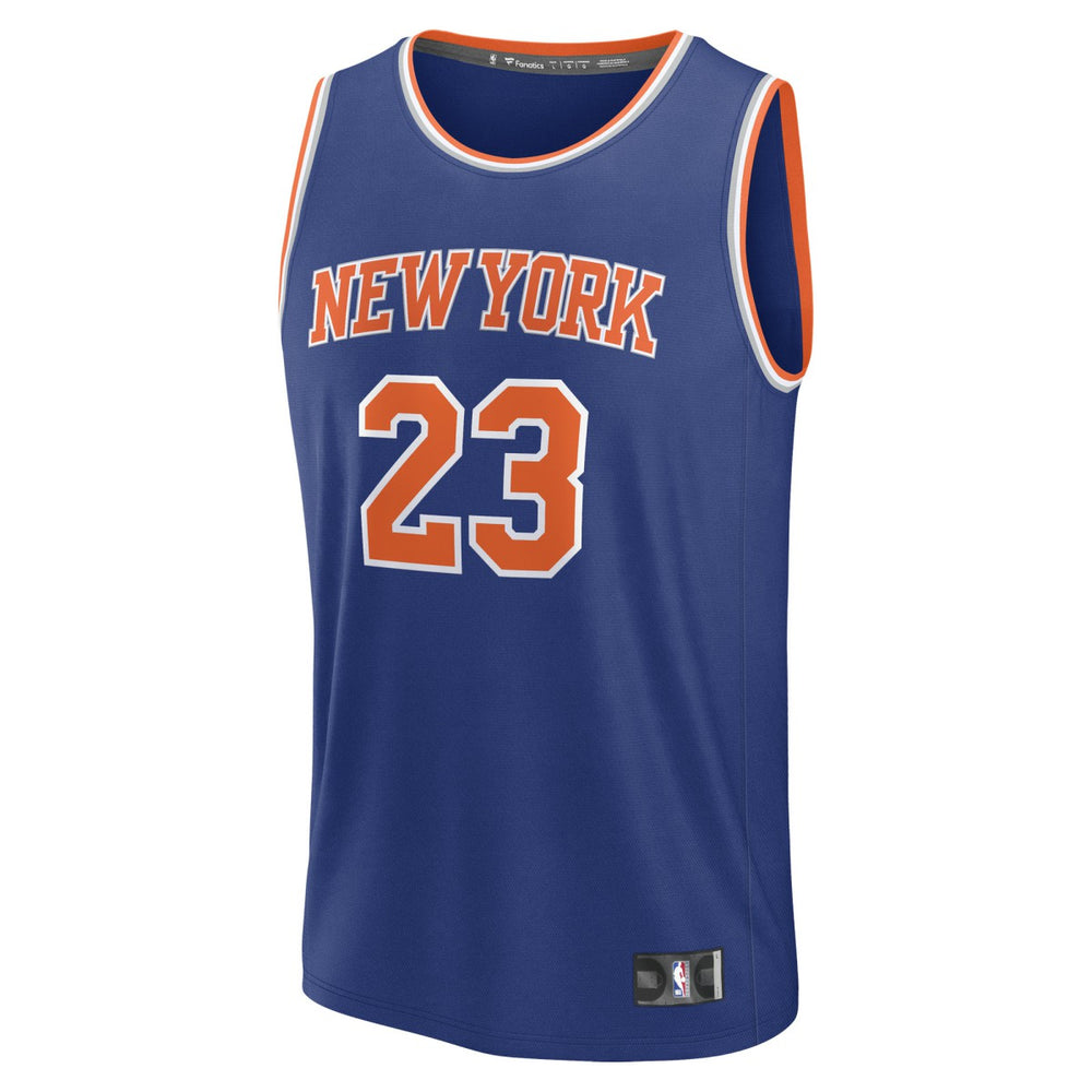 Mitchell Robinson New York Knicks Fast Break Replica Player Jersey Icon Edition Blue - Fanatics