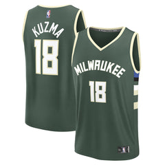 Kyle Kuzma Milwaukee Bucks Fast Break Replica Player Jersey Icon Edition Hunter Green - Fanatics