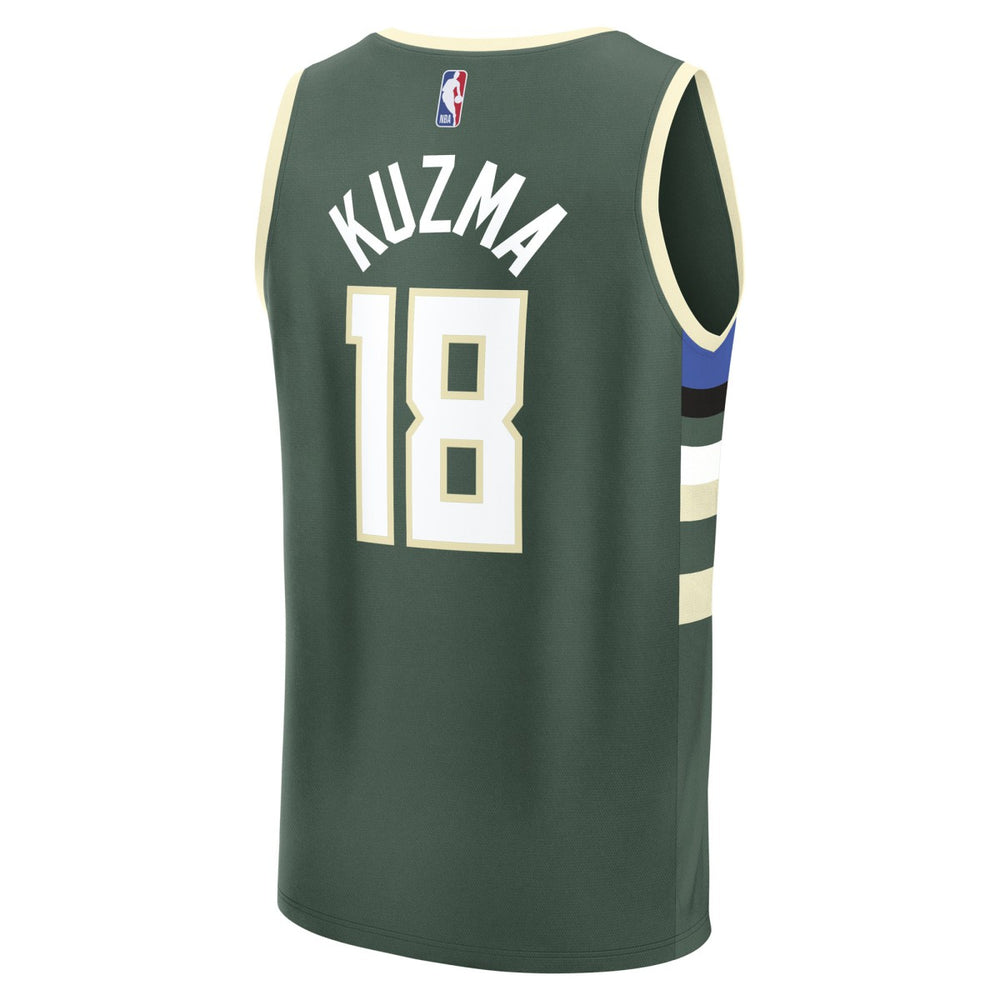 Kyle Kuzma Milwaukee Bucks Fast Break Replica Player Jersey Icon Edition Hunter Green - Fanatics