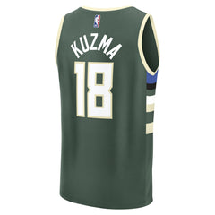 Kyle Kuzma Milwaukee Bucks Fast Break Replica Player Jersey Icon Edition Hunter Green - Fanatics
