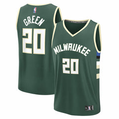 A.J. Green Milwaukee Bucks Fast Break Replica Player Jersey Icon Edition Hunter Green - Fanatics