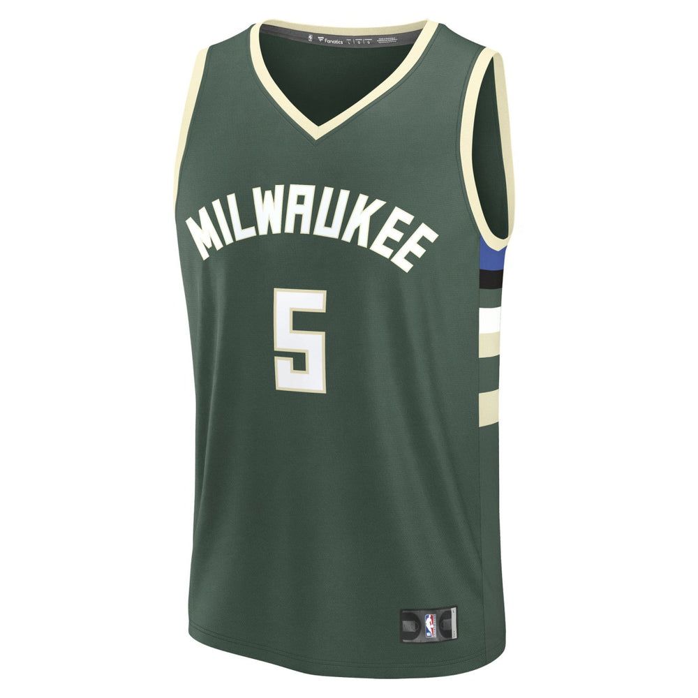 Gary Trent Jr. Milwaukee Bucks Fast Break Replica Player Jersey Icon Edition Hunter Green - Fanatics