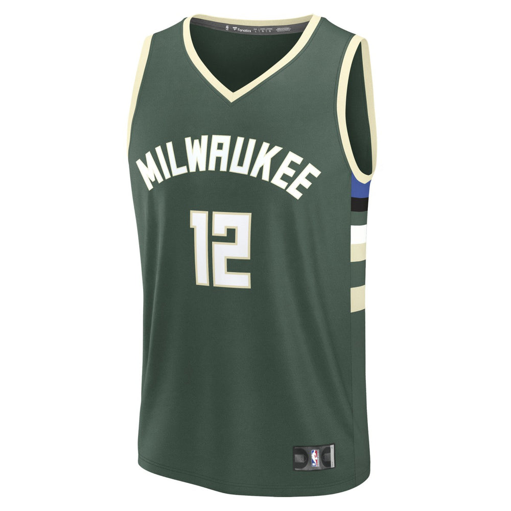 Taurean Prince Milwaukee Bucks Fast Break Replica Player Jersey Icon Edition Hunter Green - Fanatics