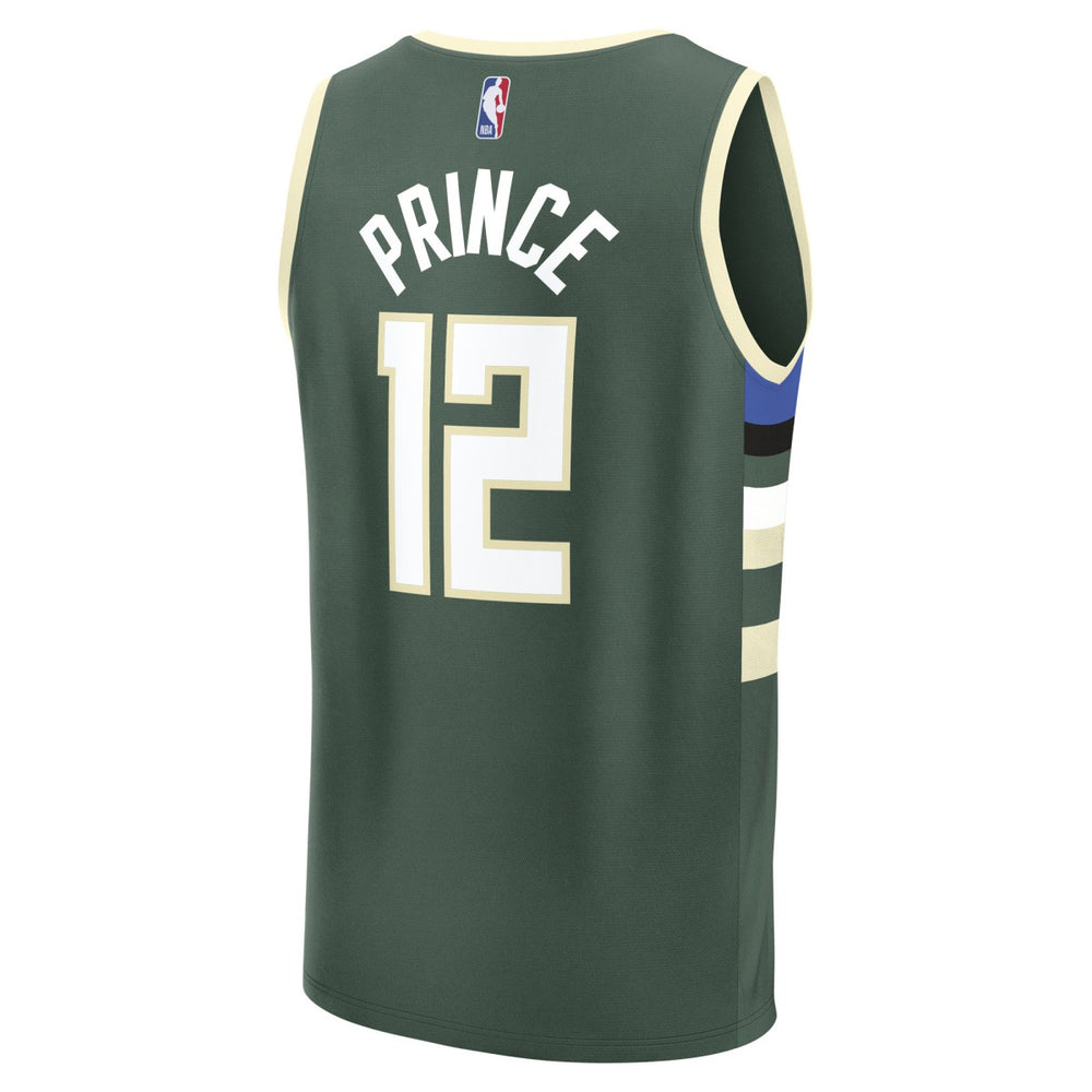 Taurean Prince Milwaukee Bucks Fast Break Replica Player Jersey Icon Edition Hunter Green - Fanatics