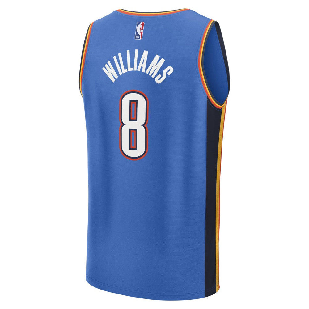 Jalen Williams Oklahoma City Thunder Fast Break Replica Player Jersey Icon Edition Blue - Fanatics outlet