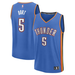 Luguentz Dort Oklahoma City Thunder Fast Break Replica Player Jersey Icon Edition Blue - Fanatics