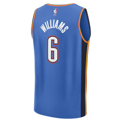 Jaylin Williams Oklahoma City Thunder Fast Break Replica Player Jersey Icon Edition Blue - Fanatics