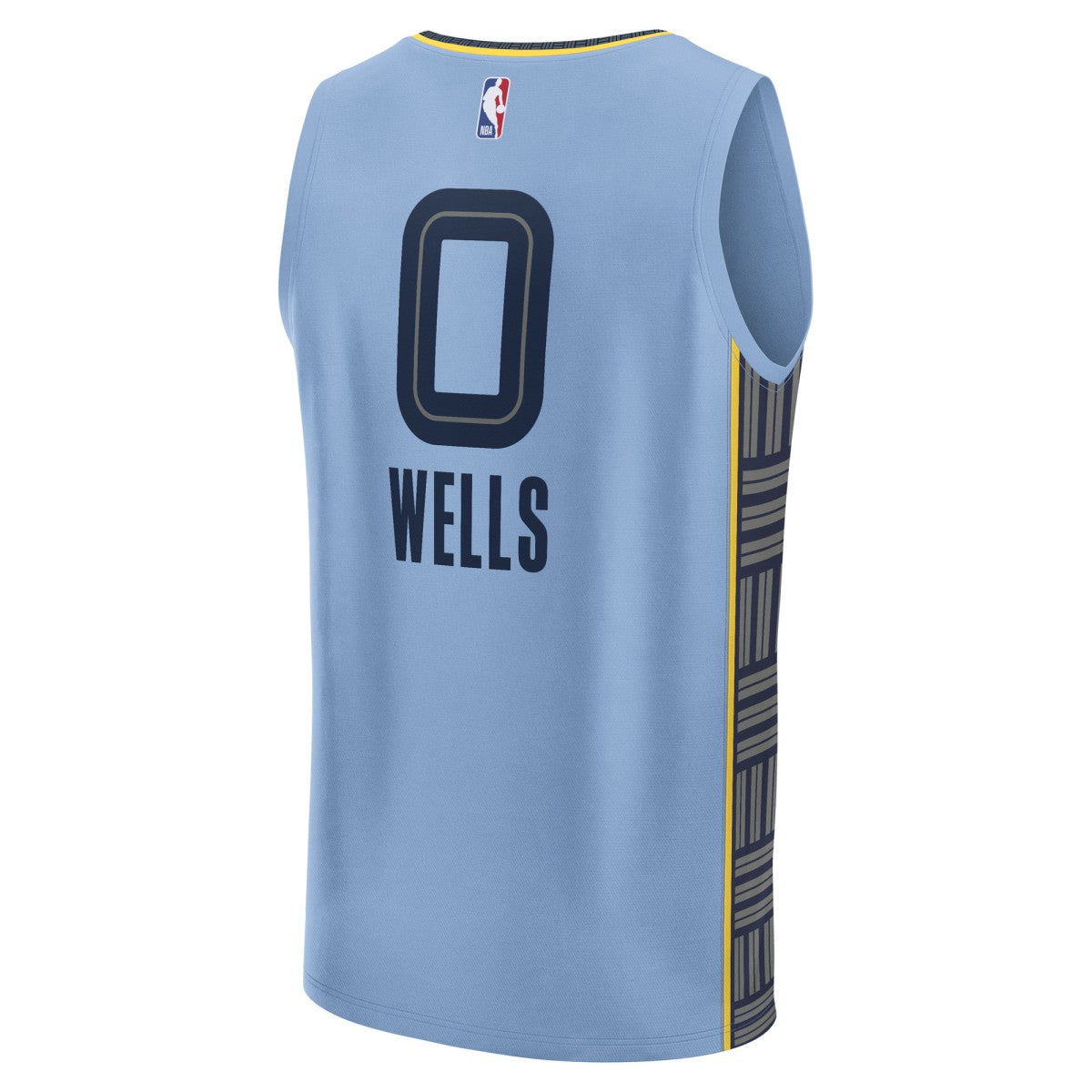 Jaylen Wells Memphis Grizzlies Fast Break Replica Player Jersey Statement Edition Light Blue - Fanatics