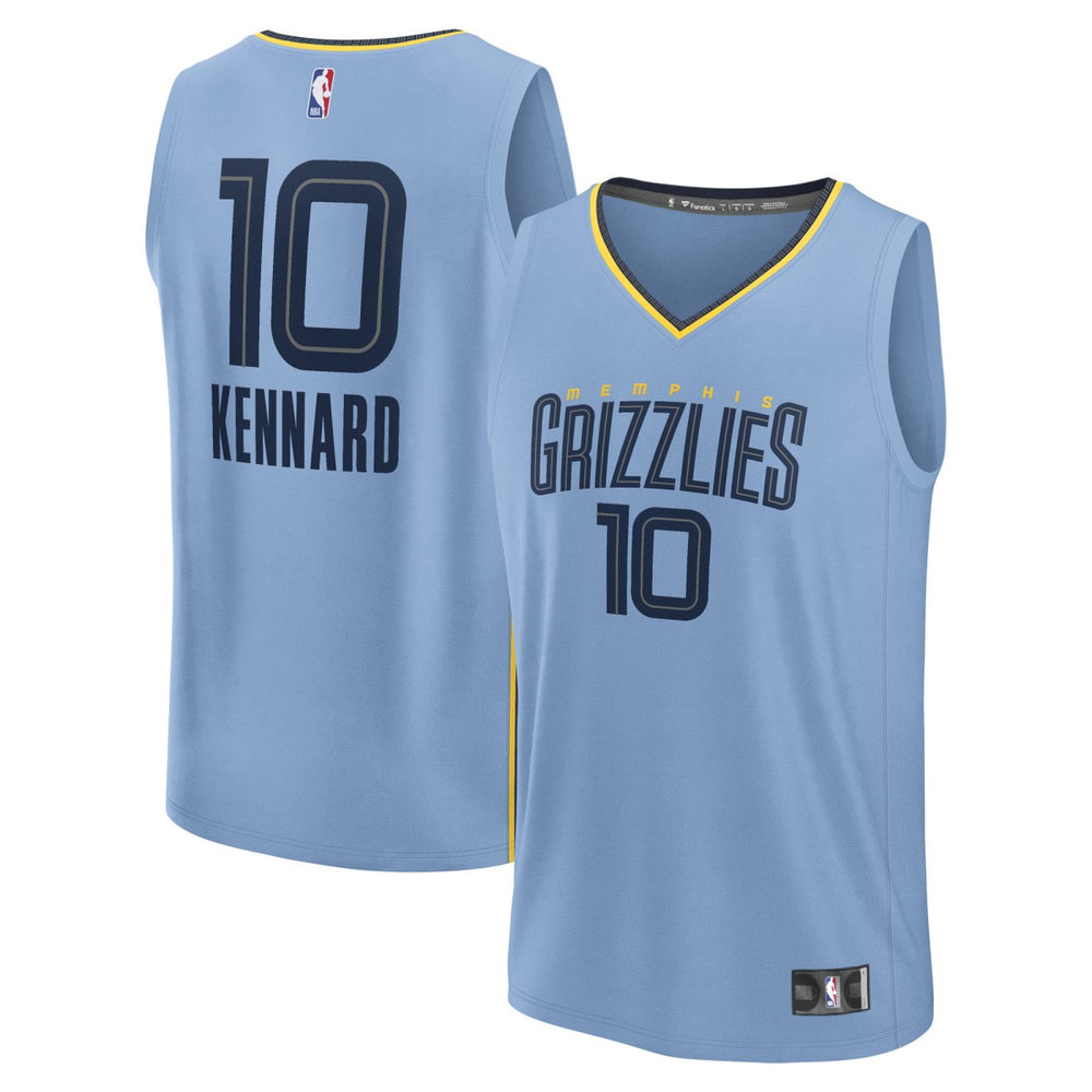 Luke Kennard Memphis Grizzlies Fast Break Replica Player Jersey Statement Edition Light Blue - Fanatics