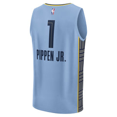 Scotty Pippen Jr. Memphis Grizzlies Fast Break Replica Player Jersey Statement Edition Light Blue - Fanatics