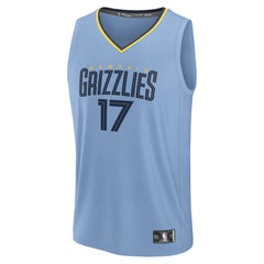 Yuki Kawamura Memphis Grizzlies Fast Break Replica Player Jersey Statement Edition Light Blue - Fanatics