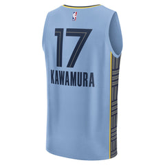 Yuki Kawamura Memphis Grizzlies Fast Break Replica Player Jersey Statement Edition Light Blue - Fanatics