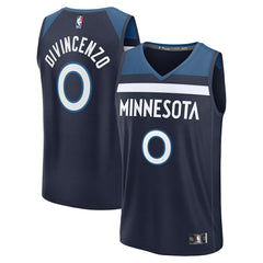 Donte DiVincenzo Minnesota Timberwolves Fast Break Replica Player Jersey Icon Edition Navy - Fanatics