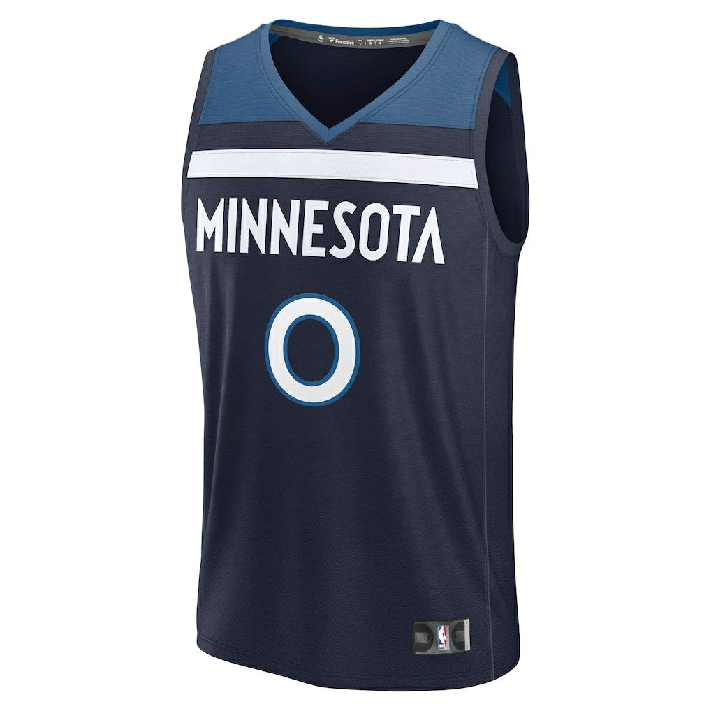 Donte DiVincenzo Minnesota Timberwolves Fast Break Replica Player Jersey Icon Edition Navy - Fanatics