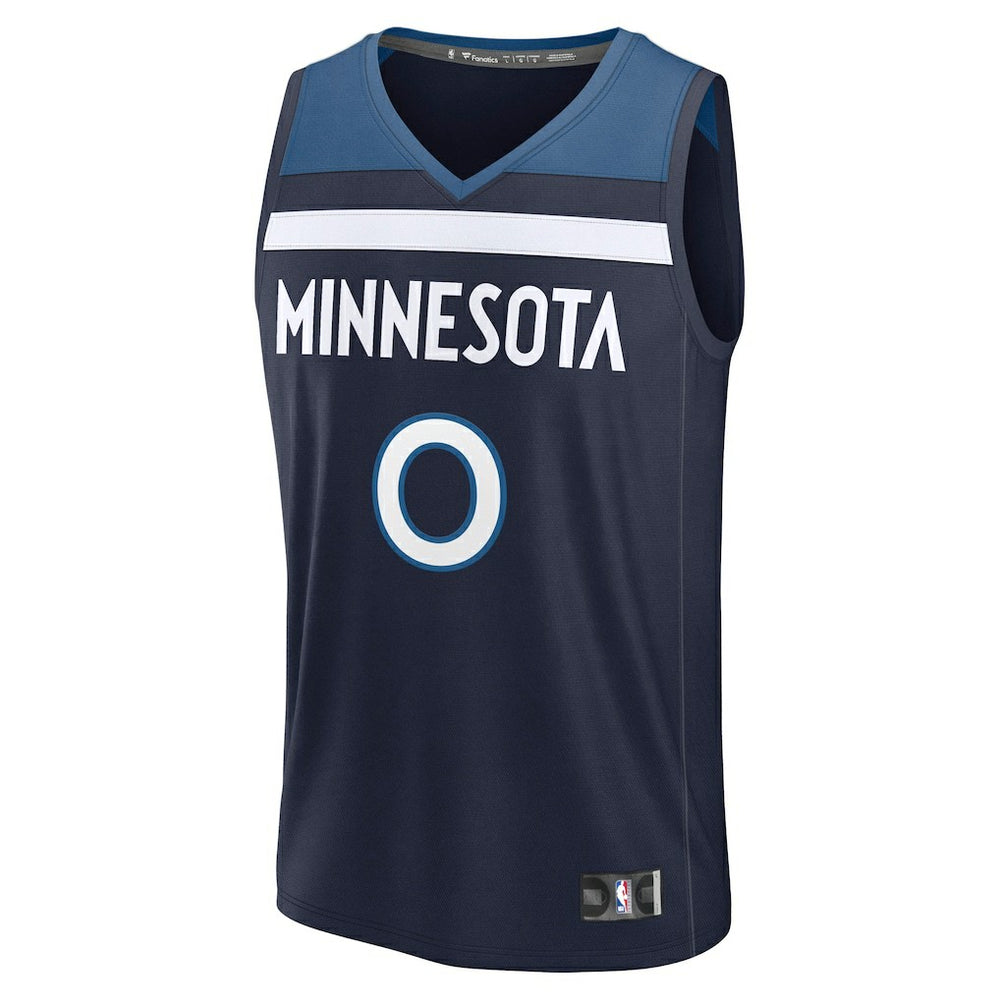 Donte DiVincenzo Minnesota Timberwolves Fast Break Replica Player Jersey Icon Edition Navy - Fanatics