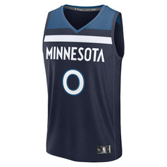 Donte DiVincenzo Minnesota Timberwolves Fast Break Replica Player Jersey Icon Edition Navy - Fanatics
