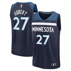 Rudy Gobert Minnesota Timberwolves Fast Break Replica Player Jersey Icon Edition Navy - Fanatics