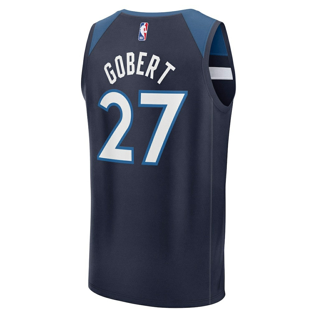 Rudy Gobert Minnesota Timberwolves Fast Break Replica Player Jersey Icon Edition Navy - Fanatics