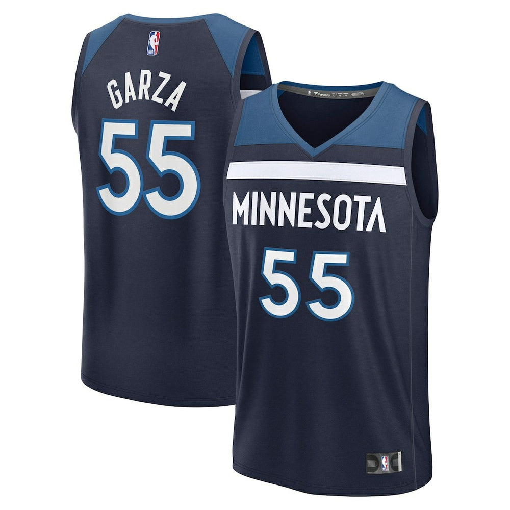 Luka Garza Minnesota Timberwolves Fast Break Replica Player Jersey Icon Edition Navy - Fanatics