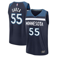 Luka Garza Minnesota Timberwolves Fast Break Replica Player Jersey Icon Edition Navy - Fanatics