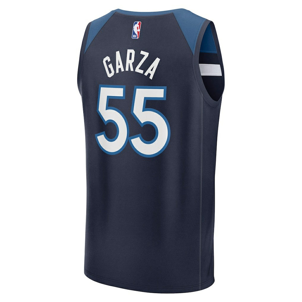 Luka Garza Minnesota Timberwolves Fast Break Replica Player Jersey Icon Edition Navy - Fanatics