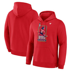 Alexander Ovechkin Washington Capitals Fanatics NHL All-Time Leading Goal Scorer 895 Logo Pullover Hoodie - Athletic Red | US 202983971