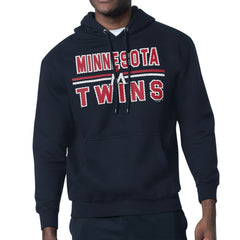 Minnesota Twins Starter Team Mesh Print Graphic Pullover Hoodie - Navy Hoodies
