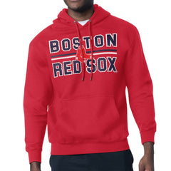 Boston Red Sox Starter Team Mesh Print Graphic Pullover Hoodie - Red Hoodies
