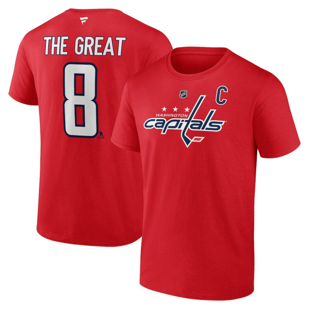 Alexander Ovechkin Washington Capitals NHL All-Time Leading Goal Scorer Name & Number T-Shirt - Red | US 202984225