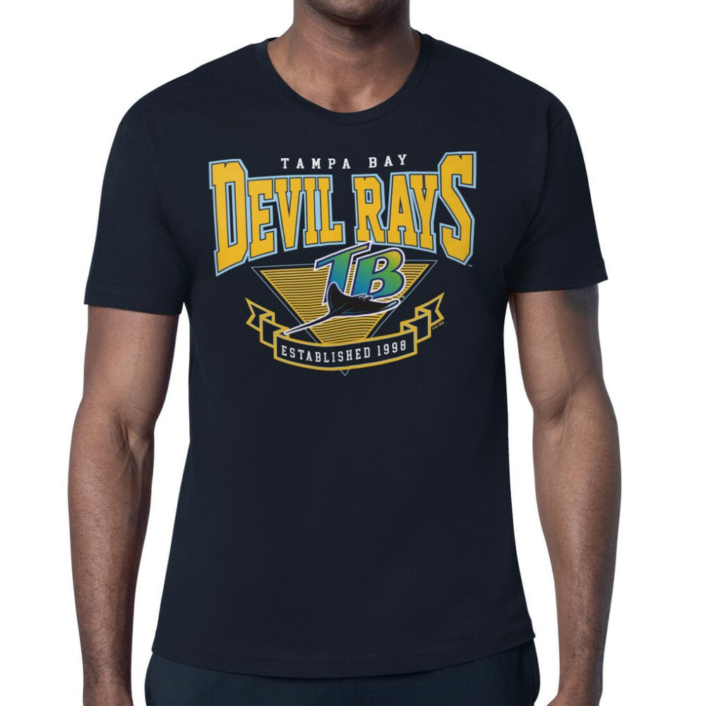 Tampa Bay Rays Starter ‘80s Inspired T-Shirt - Black T-shirts