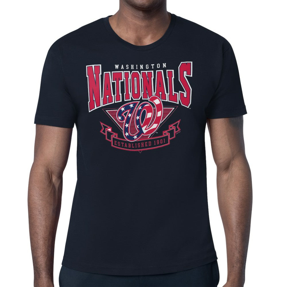 Washington Nationals Starter ‘80s Inspired T-Shirt - Navy T-shirts