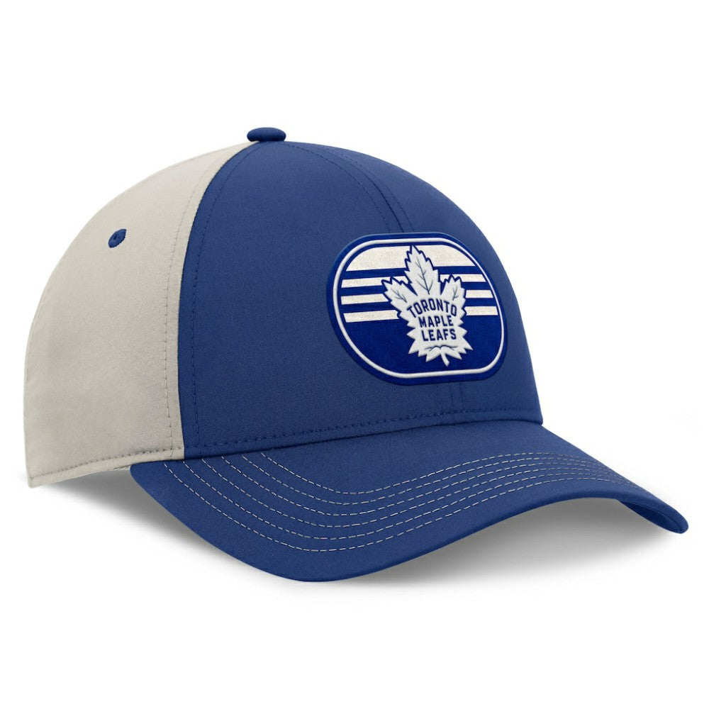 Toronto Maple Leafs Fanatics 2025 Stanley Cup Playoffs Locker Room Trucker Adjustable Hat - Blue/Gray | US 202986019