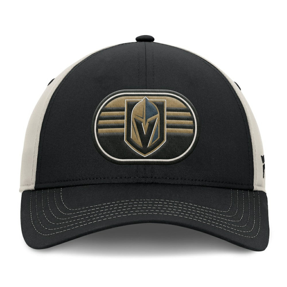 Vegas Golden Knights Fanatics 2025 Stanley Cup Playoffs Locker Room Trucker Adjustable Hat - Black/Gray | US 202986024