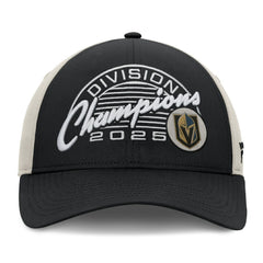 Vegas Golden Knights Fanatics 2025 Pacific Division Champions Locker Room Adjustable Hat - Black | US 202986054