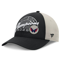 Washington Capitals Fanatics 2025 Metropolitan Division Champions Locker Room Adjustable Hat - Black/Gray | US 202986055