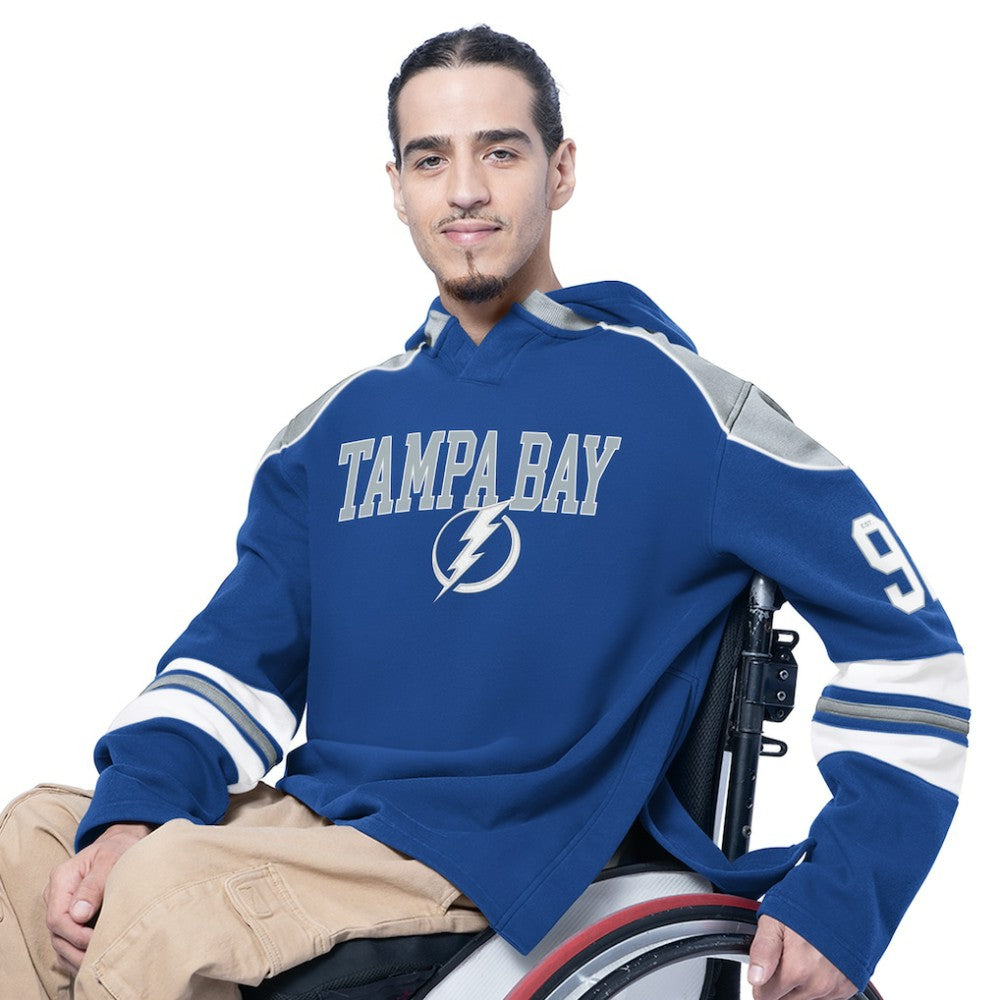 Tampa Bay Lightning G-III Sports by Carl Banks Adaptive Wear Lord Stanley Hooded Long Sleeve Sweatshirt - Blue | US 202986076