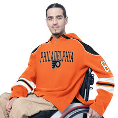 Philadelphia Flyers G-III Sports by Carl Banks Adaptive Wear Lord Stanley Hooded Long Sleeve Sweatshirt - Orange | US 202986079